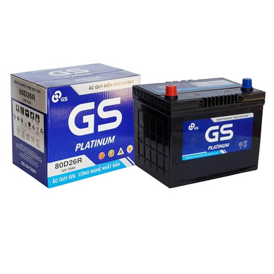 Ắc quy 12V-70Ah GS MF 80D26R